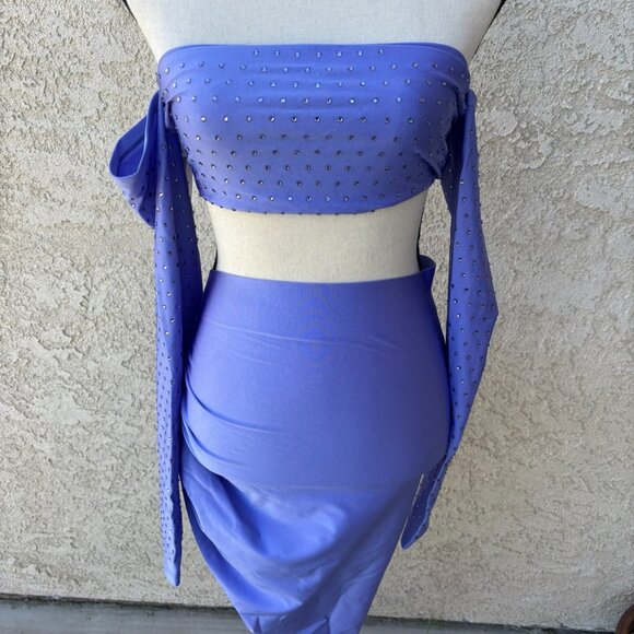 The Andamane Lexi Crystal Medium Top and Skirt - Picture 7 of 9